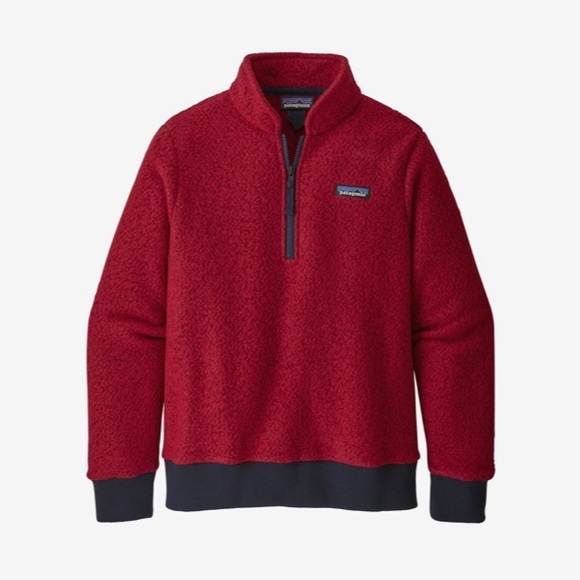 Patagonia Woolyester Fleece Pullover Red Medium - Picture 1 of 10